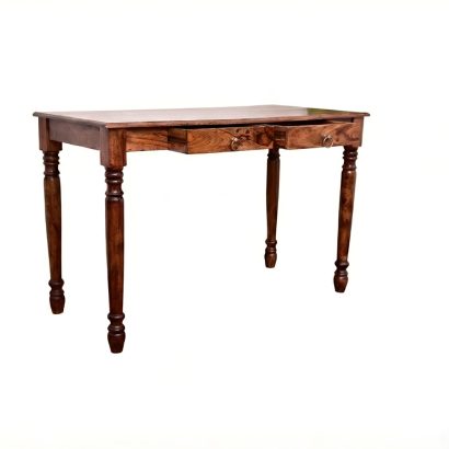 Solid Sheesham wood study table with drawer for home office
