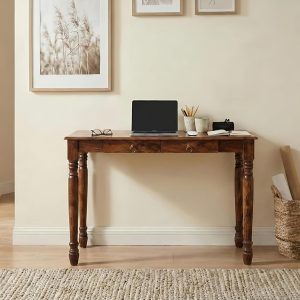 Solid Sheesham wood study table with drawer for home office
