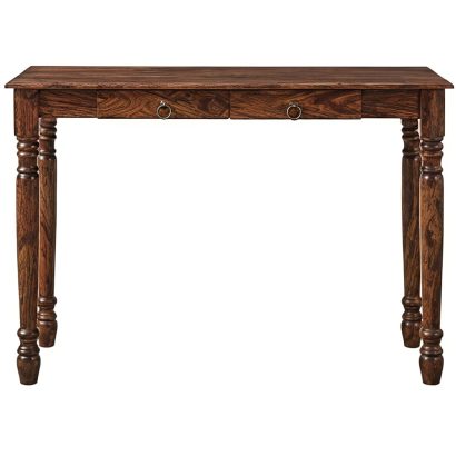 Solid Sheesham wood study table with drawer for home office