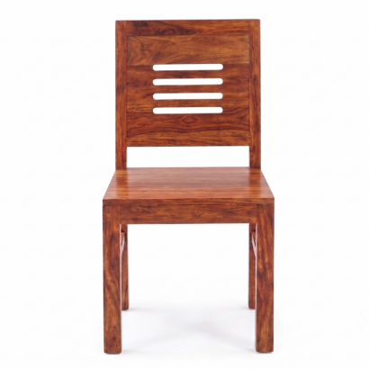 Solid wood square dining table set with four chairs