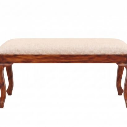 Elegant wooden 6 seater dining table set with carved chairs and bench