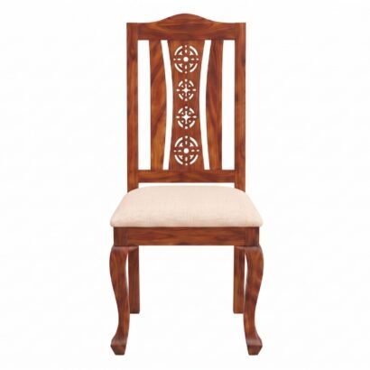 Elegant wooden 6 seater dining table set with carved chairs and bench