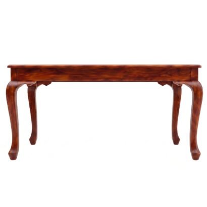 Elegant wooden 6 seater dining table set with carved chairs and bench
