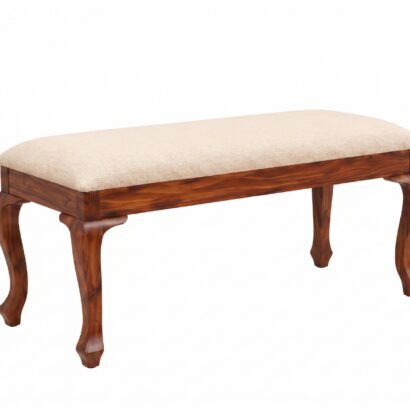 Elegant wooden 6 seater dining table set with carved chairs and bench