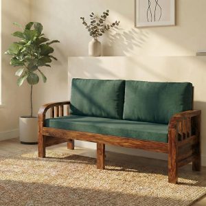 solid wood 3 seater sofa for living room