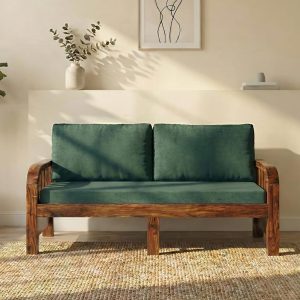 solid wood 3 seater sofa for living room