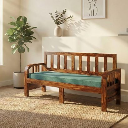 solid wood 3 seater sofa for living room