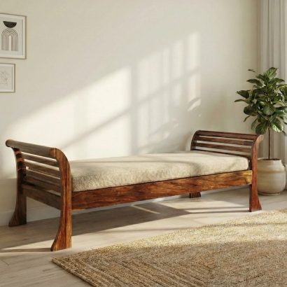 Solid Wood divan sofa bed for living room