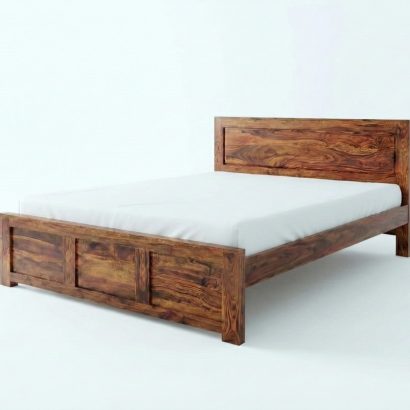Solid Wood Royal Panel Bed King Size for modern bedroom