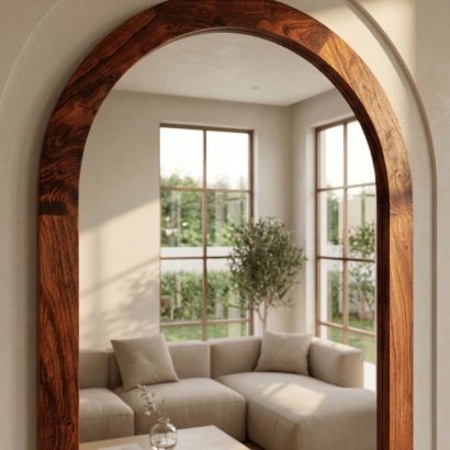luxury arched mirror frame for hallway decor